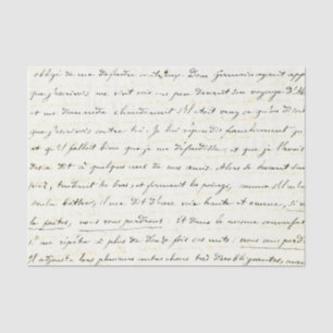 Vintage Handwritten Letter Tissue Paper
