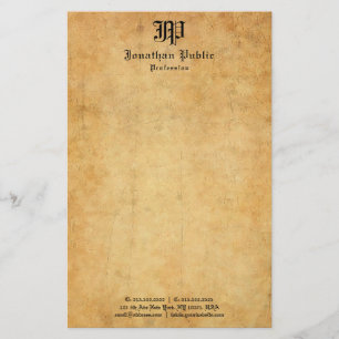 Vintage Handwritten Old Paper Look Template Trendy