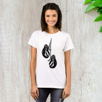 Vintage Hanging Boxing Gloves Retro Fighter