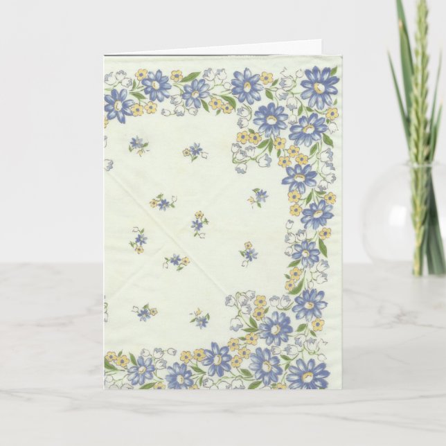 Vintage Hanky Greeting Card (Front)