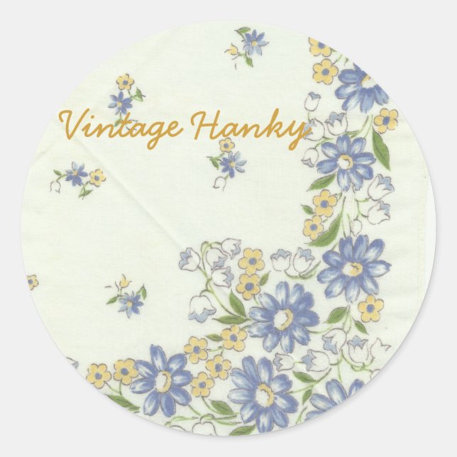 Vintage Hanky Stickers (Front)