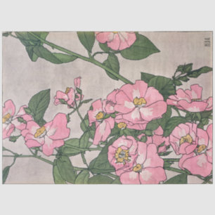 Vintage Hannah Overbeck Art nouveau prarie rose Tissue Paper