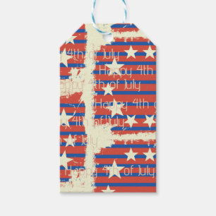 Vintage Happy 4th of July / Independence day Gift Tags