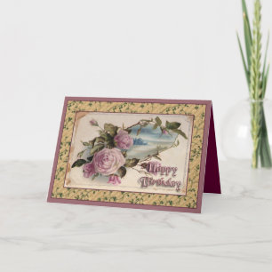 Vintage Happy Birthday Card