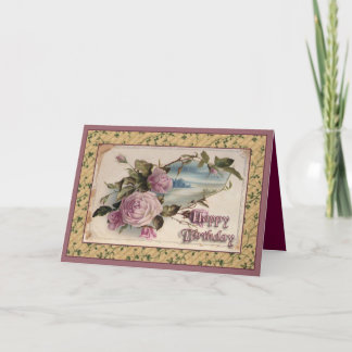 Vintage Happy Birthday Card
