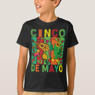 Vintage Happy Cinco de Mayo Mexican Holiday T-Shirt