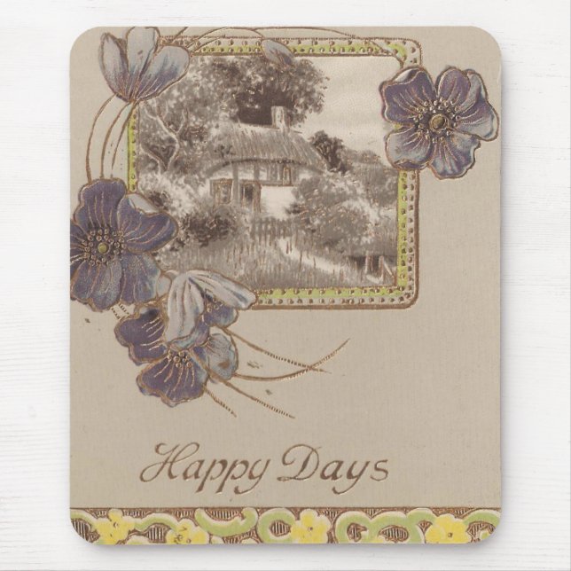 Vintage Happy Days Mouse Pad (Front)