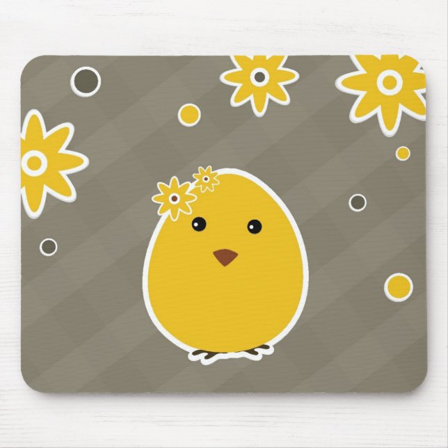 Vintage Happy Easter background Mouse Pad (Front)