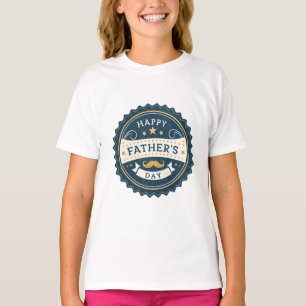 Vintage Happy Father's Day Watch – Classic Badge D T-Shirt