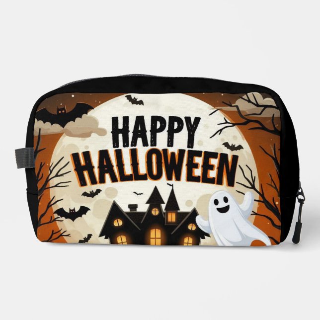 Vintage happy Halloween art Dopp Kit (Front)