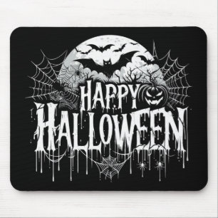 Vintage happy Halloween art Mouse Pad