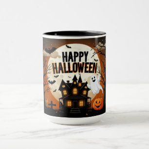 Vintage happy Halloween art Mug