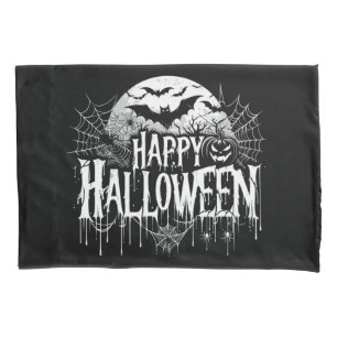 Vintage happy Halloween art Pillowcase