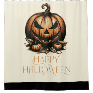 Vintage happy Halloween pumpkin