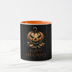 Vintage happy Halloween pumpkin Mug