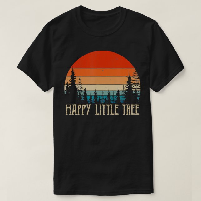 Vintage Happy Little Tree TShirt (Design Front)