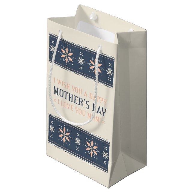 Vintage Happy Mother's Day | Gift Bag (Front Angled)