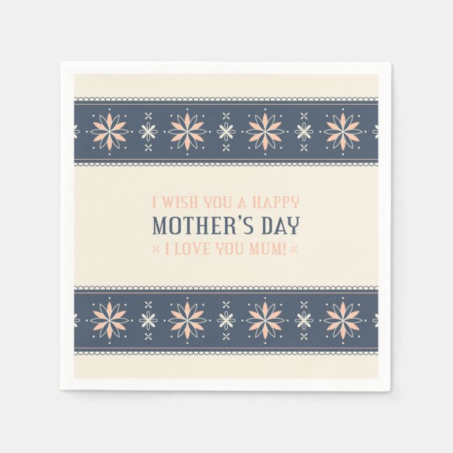 Vintage Happy Mother's Day | Napkin (Front)