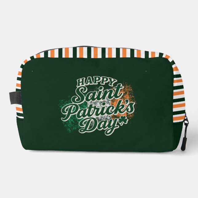 Vintage Happy Saint Patrick's day  Dopp Kit (Front)