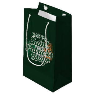 Vintage Happy Saint Patrick's day  Small Gift Bag