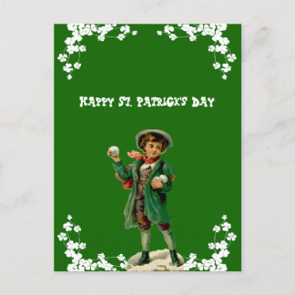 Vintage Happy St. Patrick's Day Son, Grandson Cute Holiday Postcard