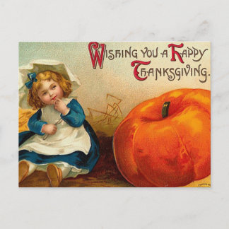 Vintage Happy Thanksgiving Holiday Postcard