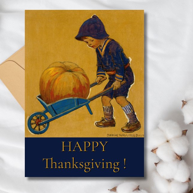 Vintage Happy Thanksgiving Jessie Willcox Smith Card (Creator Uploaded)