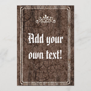 Vintage hard cover book invitations