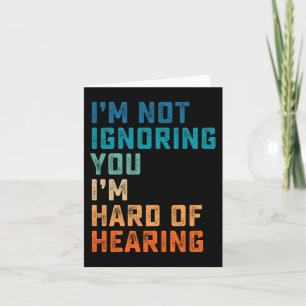 Vintage Hard Of Hearing ASL Sign Language Deaf Awa Card
