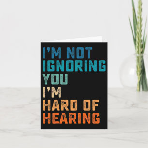 Vintage Hard Of Hearing Asl Sign Language Deaf Awa Card