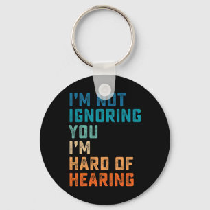 Vintage Hard Of Hearing Asl Sign Language Deaf Awa Keychain
