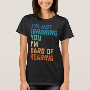 Vintage Hard Of Hearing Asl Sign Language Deaf Awa T-Shirt