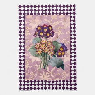 Vintage Harlequin Garden Flower Panel  Kitchen Towel