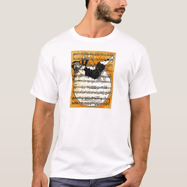 Vintage Harlequin Girl T-Shirt (Front)