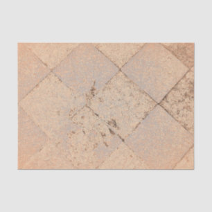Vintage Harlequin Inspired Light Sepia Old Texture Tissue Paper