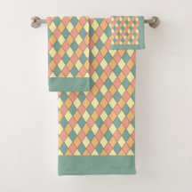 Vintage Harlequine Diagonal dans Pastels Monogramm