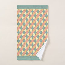 Vintage Harlequine Diagonal dans Pastels Monogramm
