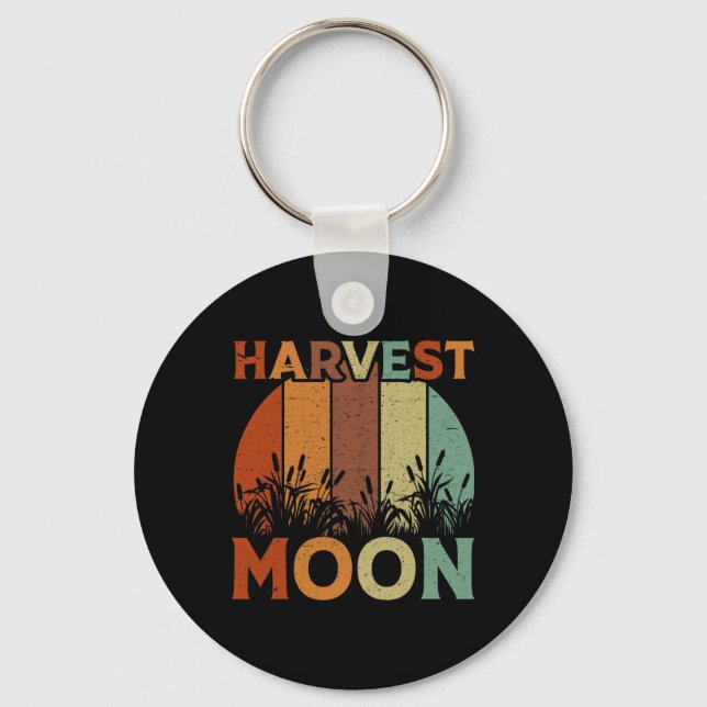 Vintage Harvest Moon  Keychain (Front)