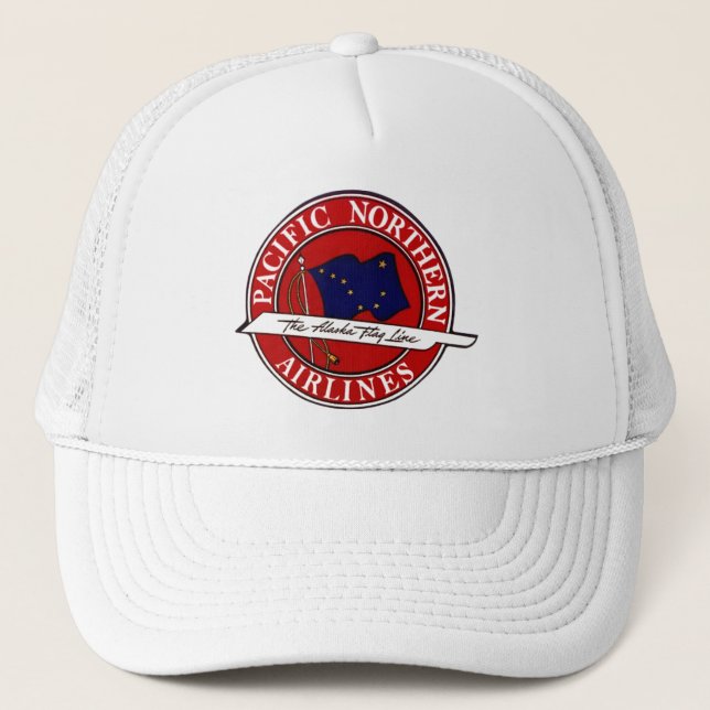 Vintage Hat Alaska Route Airline Pacific Northern (Front)