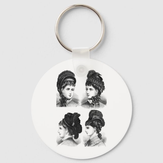 Vintage Hats Keychain (Front)