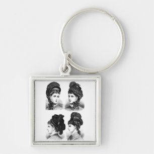 Vintage Hats Keychain