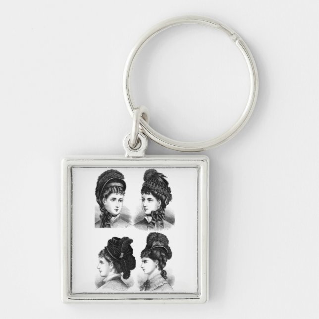 Vintage Hats Keychain (Front)