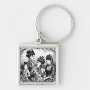 Vintage Hats Keychain