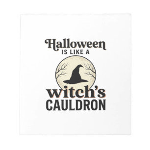 Vintage Haunted Castle Halloween Town Shirt Design Notepad