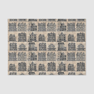 Vintage Haunted Dollhouse Gothic  Tissue Paper