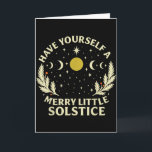Vintage Have Yourself A Merry Little-solstice Wint Card<br><div class="desc">Vintage Have Yourself A Merry Little-solstice Winter Holiday</div>