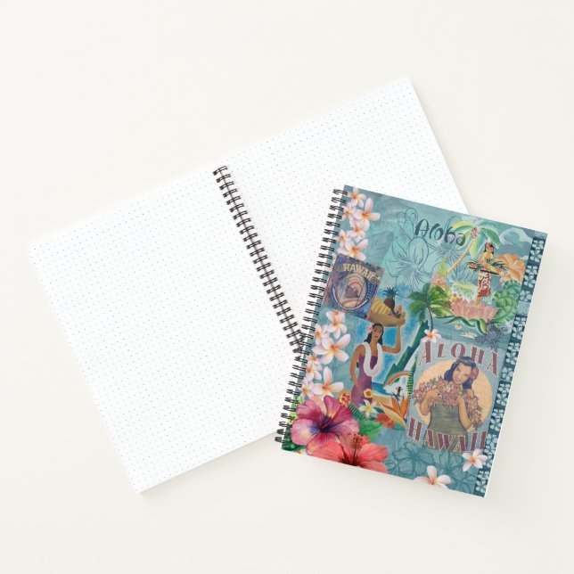 Vintage Hawaii: Aloha Greeting Planner Notebook (Inside)