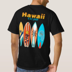 Vintage Hawaii Est. 1959 Retro Surfboards T-Shirt
