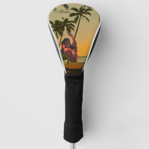 Vintage Hawaii Hula Girl Golf Head Cover