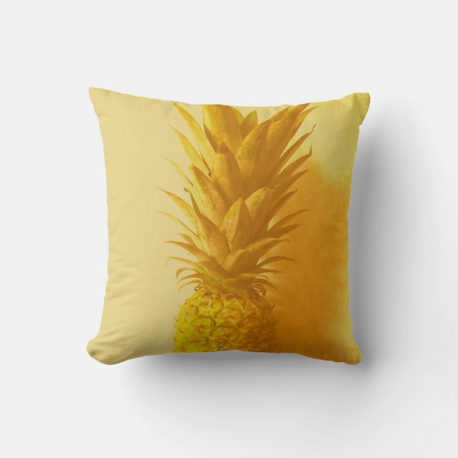Vintage Hawaii Throw Pillow (Front)